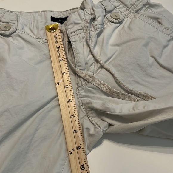 Calvin Klein Jeans 100% Cotton Women's Cream Cargo Bermuda Shorts Size 4 - Picture 4 of 11